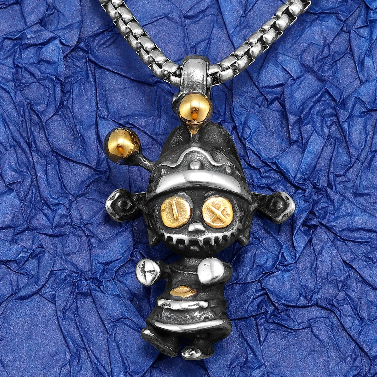Money God Pendant Necklace — Stainless Steel