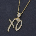 Bling Iced Out Savage Pendant Cubic Zirconia Letter Necklace for Men Women Hip Hop Rock Rap Party Jewelry