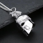 Spartan Helmet Steel Pendant Vintage Style 316L