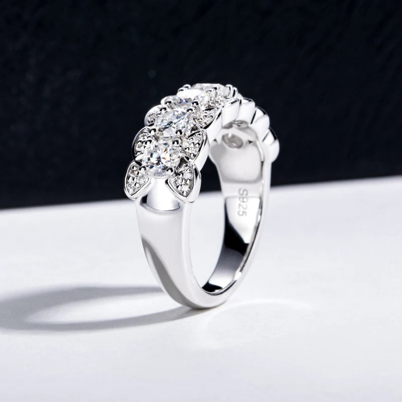 Iced Out Eternity Ring — 925 Silver