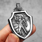 Spartan Warrior Pendant Necklace — Stainless Steel
