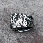 2022 NEW Men's 316L stainless-steel rings Vintage Steam punk SKULL with sheep Fashion Gothic Motorcycle Jewelry free