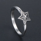 Five-Pointed Star Ring for Men — Stainless Steel