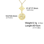 Witch Knot Pentagram Double Amulet Protection Necklace