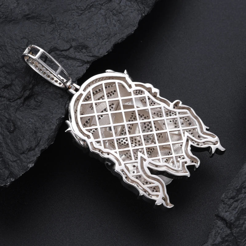 TUHE Unisex High Quality D VVS Moissanite Iced Out Pendants Jesus For Men Hip Hop Jewelry