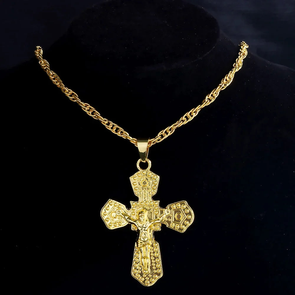 Fashion 18K Golden Plated Hip Hop Rock Necklace Stainless Steel US Dollar Money Sign Pendant Necklace Mens Women Jewellery Gift