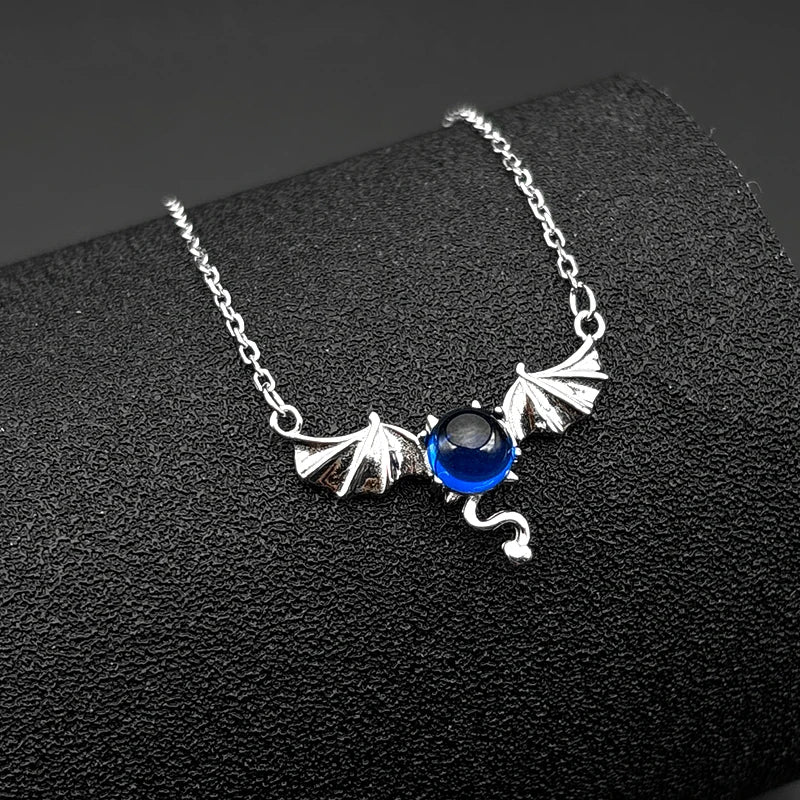 925 Silver Bat Wing Pendant — Silver