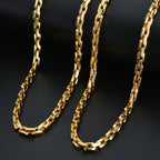 Dubai 18k Gold-Plated Hiphop Link Chain Necklace For Women Man Statement Gold Color Choker Classic Trendy Wedding Party