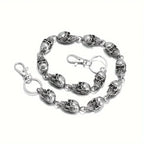 Gothic Skull Head Waist Chain — Gold-Tone Body Chain
