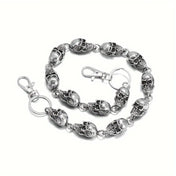 Gothic Skull Head Waist Chain — Gold-Tone Body Chain