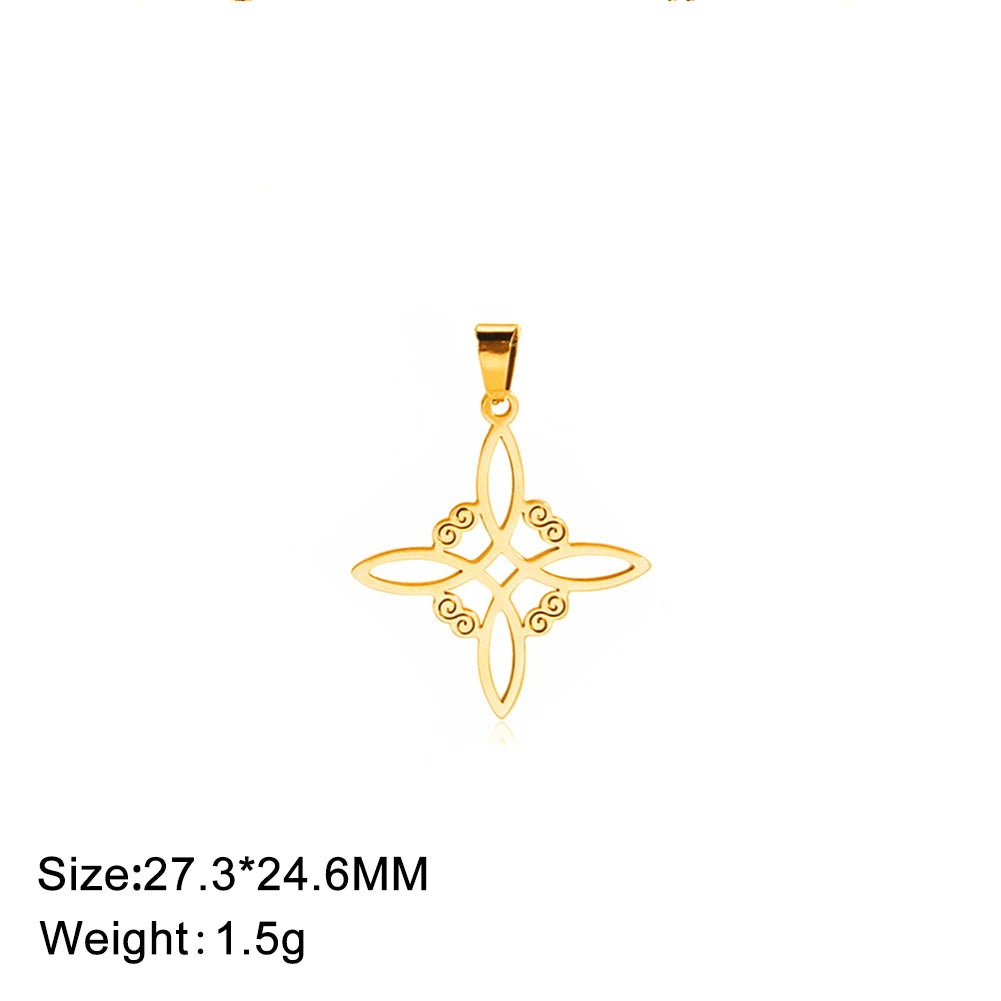 Celtic Stainless Steel Pendant Necklace