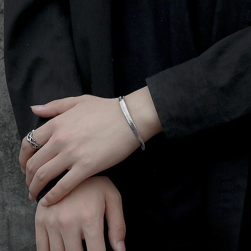 Stainless Steel Snake Bracelet Blade Chain