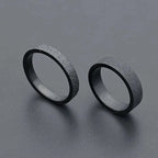 3mm 5mm Woman Men's Couple Black Titanium Ring Matte Finished Finger Ring Jewelry for Male Wedding Bands Gift