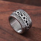 Celtic Spiral Knot Ring — Stainless Steel