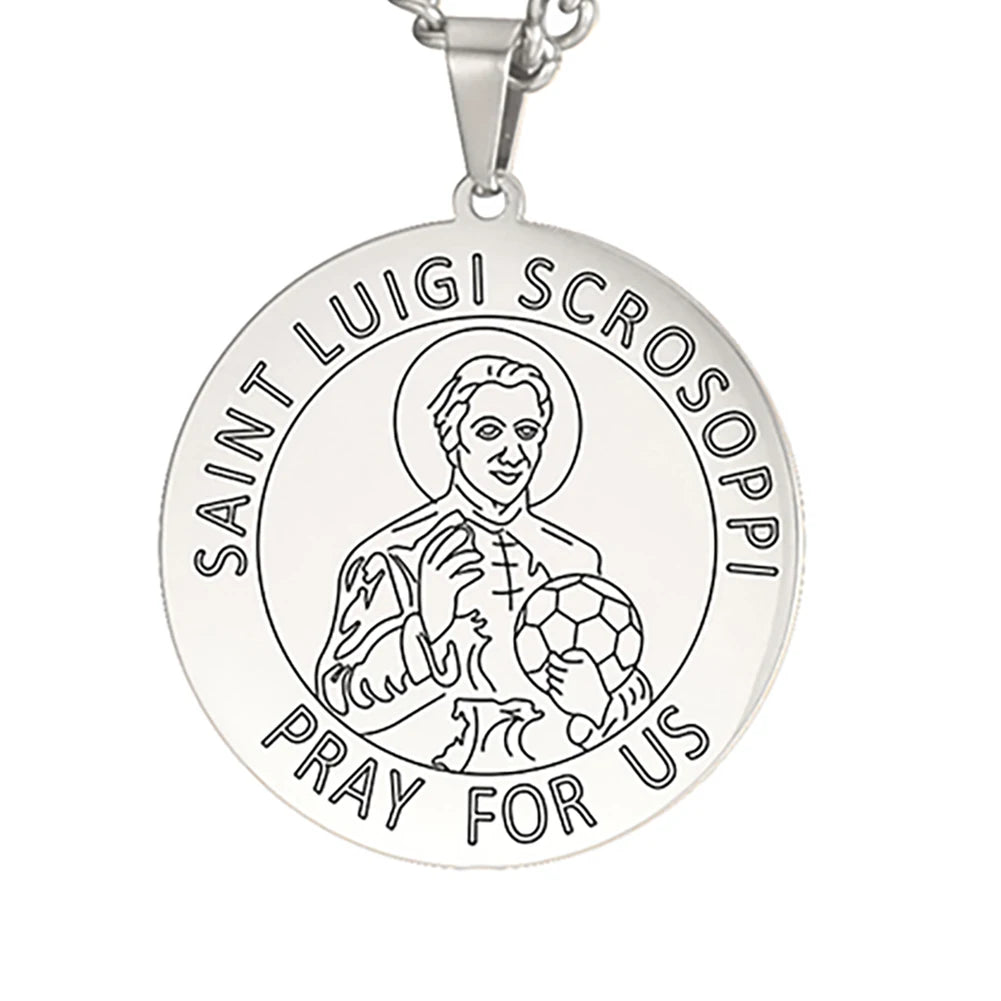 Dawapara Saint Christopher Medal Necklace Jesus Truet In You Amulet Catholic Jewelry Travelers Driver Gifts Stainless