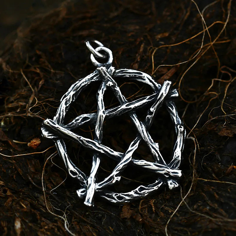 Satan Pentagram Demon Pendant — Stainless Steel