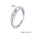 Silver Sunburst Tail Ring — Stainless Steel