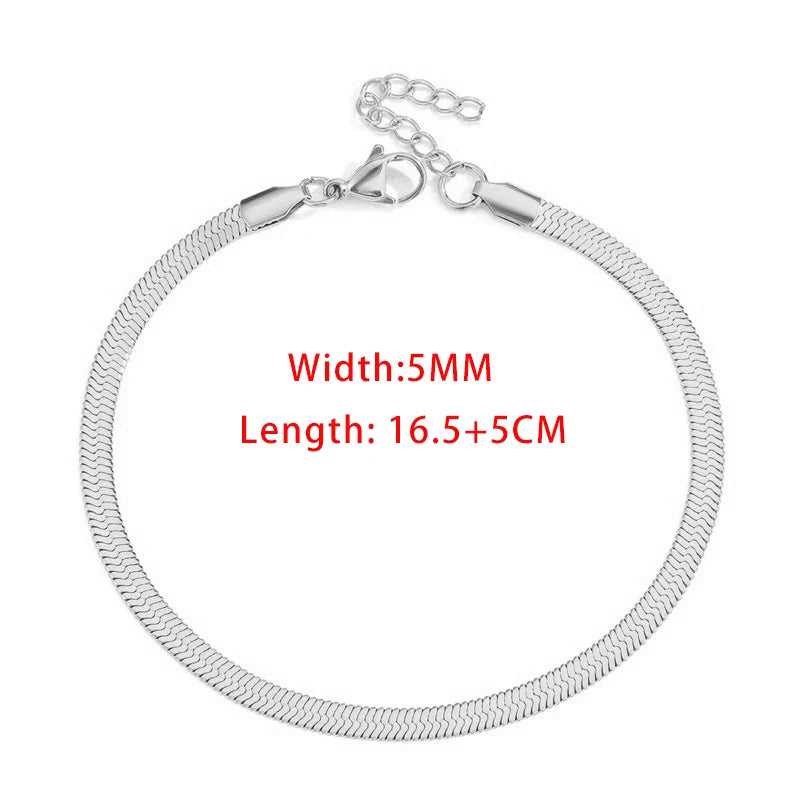 Rope Chain Bracelet 3-4mm — Stainless Steel