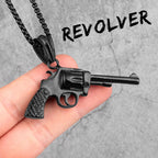 Gun Series AK47 M16 Sniper Rifle Stainless Steel Jewelry Men Necklaces with Pendant For Male Women Punk Hip Hop Gifts Wholesale