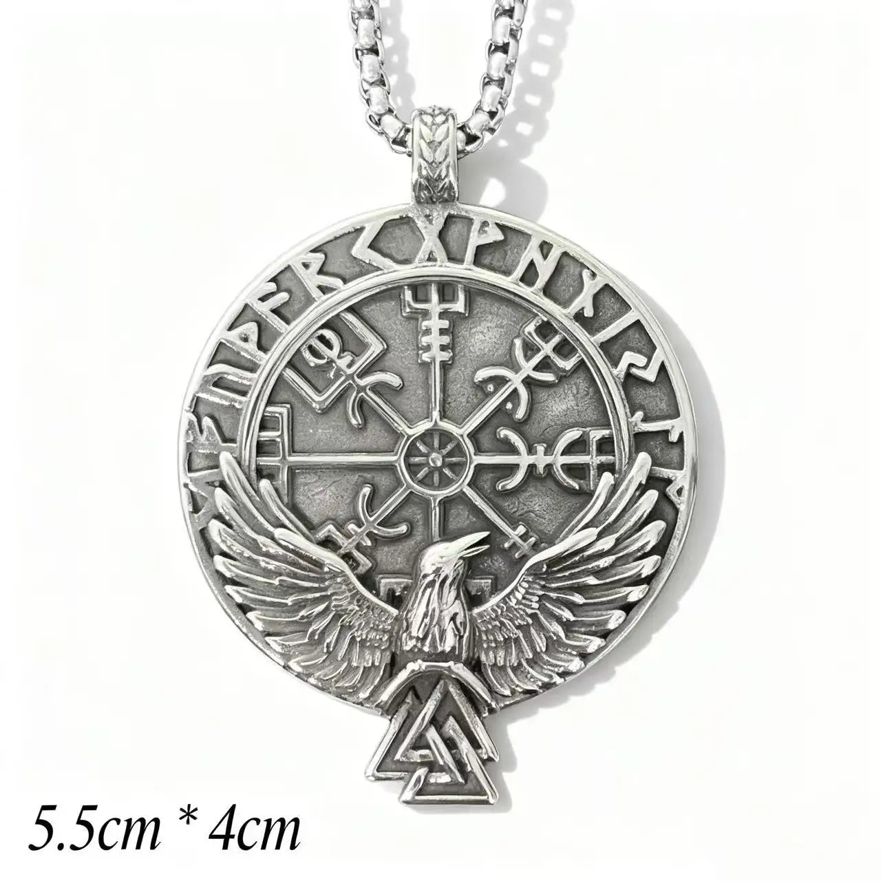 Odin Steel Pendant 316L Viking Rune Nordic