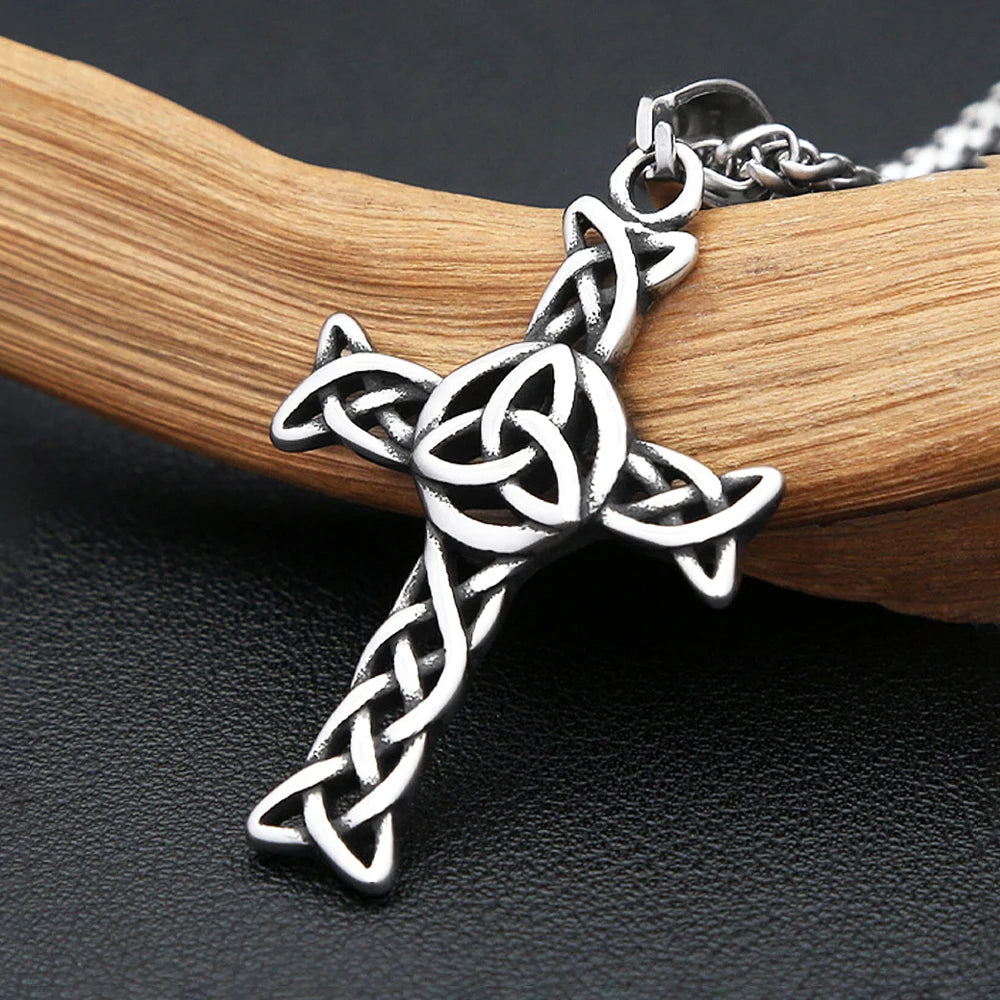 Viking Celtic Stainless Steel Pendant Necklace