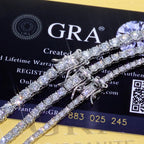 Silver 925 VVS Moissanite Tennis Bracelet 2/3/4/5MM