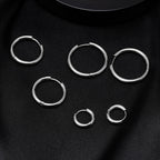 Minimal Hoop Earring — Stainless Steel