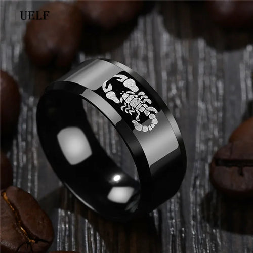Black Scorpion Ring — Stainless Steel