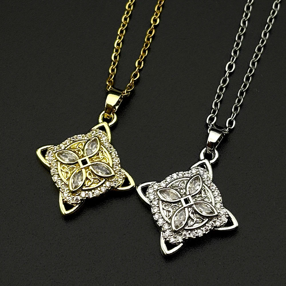 Celtic Gold Pendant Necklace