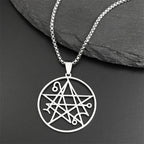 Necronomicon Satan Pendant Necklace — Stainless Steel