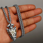 Viking Vegvisir Stainless Steel Pendant Necklace