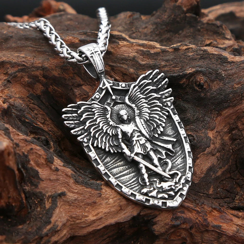 Angel Wings Pendant — Stainless Steel