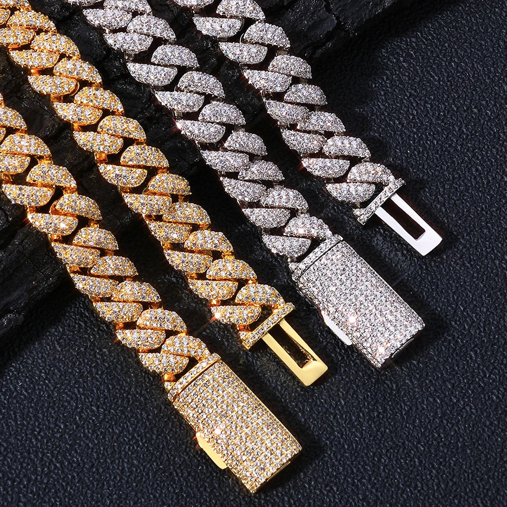 Iced Out Cuban Necklace Stainless Steel 10MM