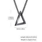 Viking Rune Mobius Pendant Necklace — Stainless Steel