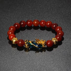 Color-Changing Natural Stone Pi Xiu Beaded Bracelet