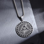 Shining Iced Out Ancient Egyptian God Eye of Horus Cross Pendant Necklace for Men and Women Hip Hop Trendy Amulet