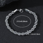 Heavy Duty Rope Chain Bracelet — Stainless Steel