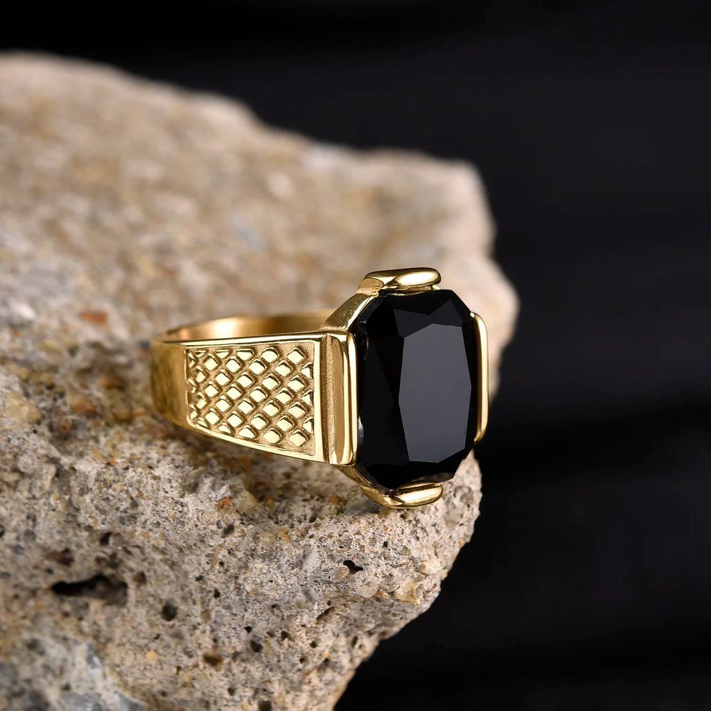 R3351g Men's High Quality Vintage Stainless Steel Styles Ring Jewelry