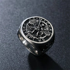 Saint Michael Archangel Ring — Stainless Steel
