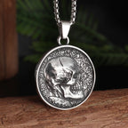 Cool Heavy Bicycle Chain Skull Motorcycles Engine Metal Pendant Jewelry Motor Biker Skull Cross Men Pendant