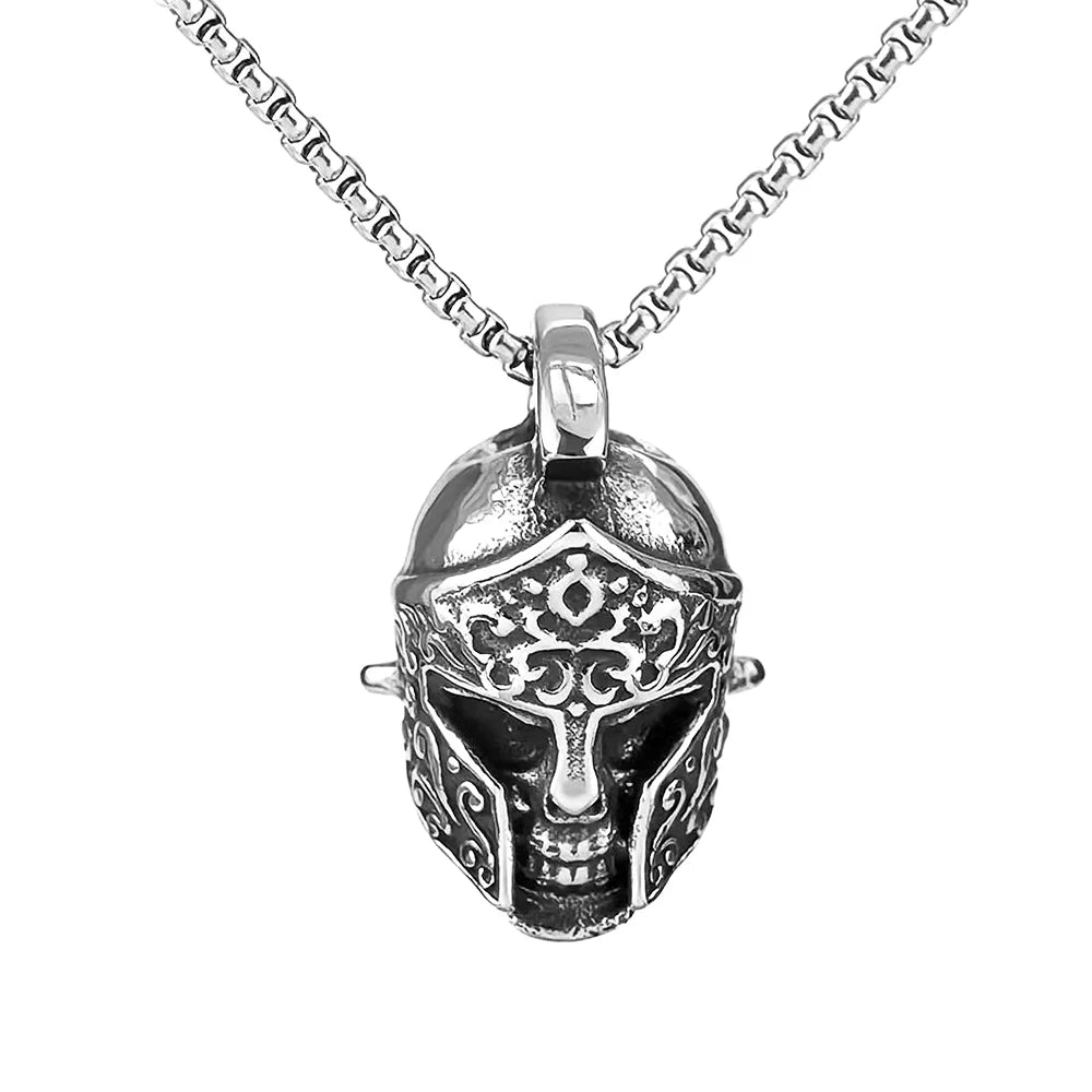 Gothic Skull Pendant Necklace — Stainless Steel