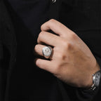 First Pentacle Key of Solomon Ring — Stainless Steel