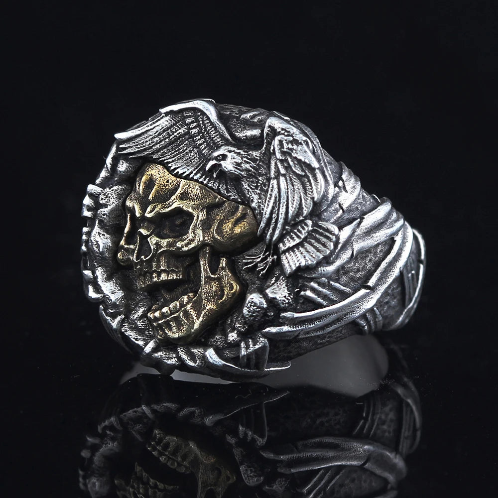 Gothic Skull Ring — 925 Silver