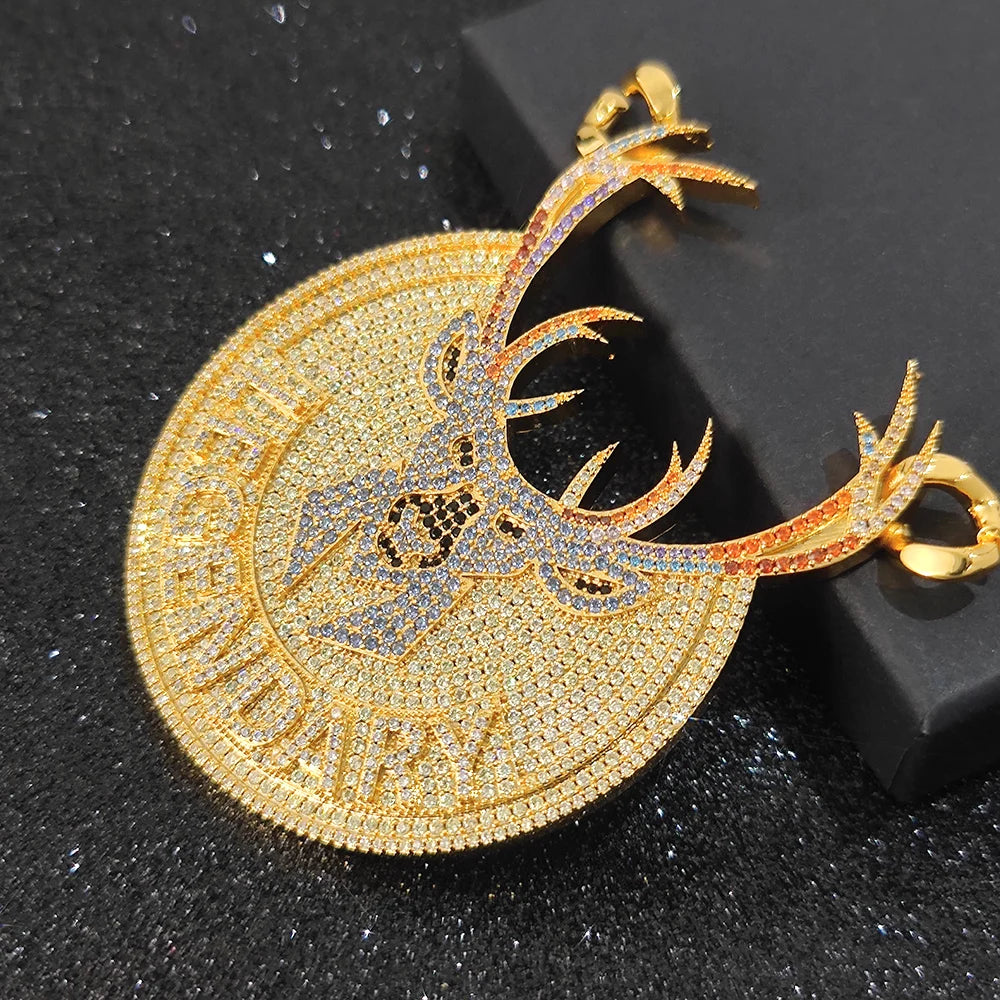 Iced Out Name Number Pendant 3D CZ