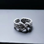 Steel Ring Japanese Korean Versatile Trend Weaving