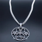 Sigil of Lucifer Pentagram Necklace — SS