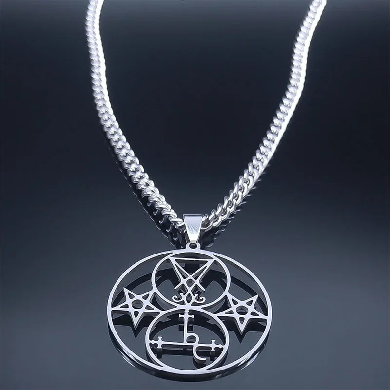 Sigil of Lucifer Pentagram Necklace — SS