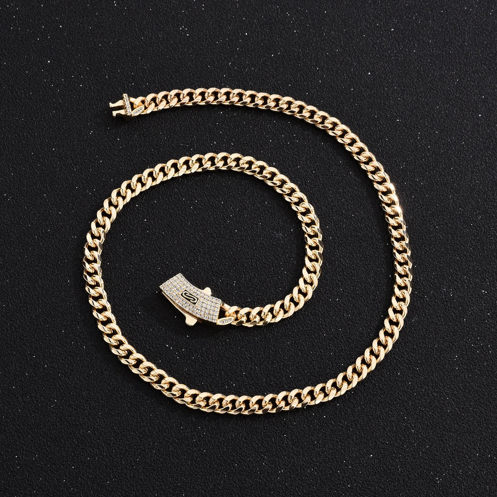 Monaco Cuban Chain Necklace — Stainless Steel
