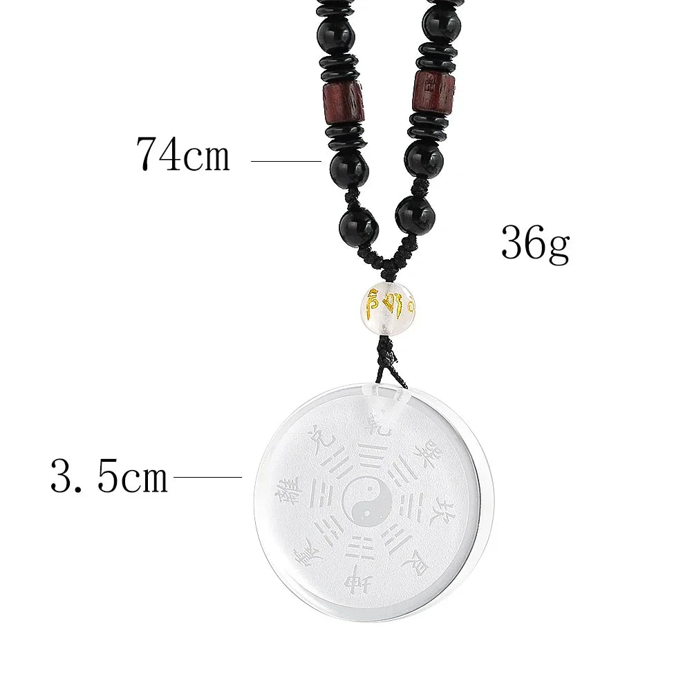 Yin Yang Taiji Bagua Pendant Necklace — Chinese Lucky Amulet