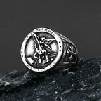 Stainless Steel Catholic Christian Cross Faith Amulet Ring Women Men Unisex Ring Multi Style Finger Jewelry Creative Gift